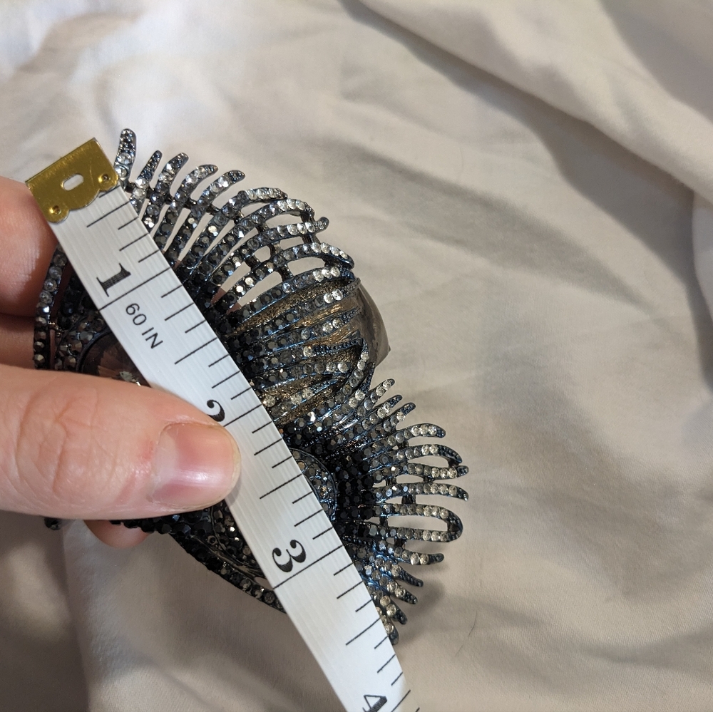 Peacock Feather Statement Bracelet - image 8